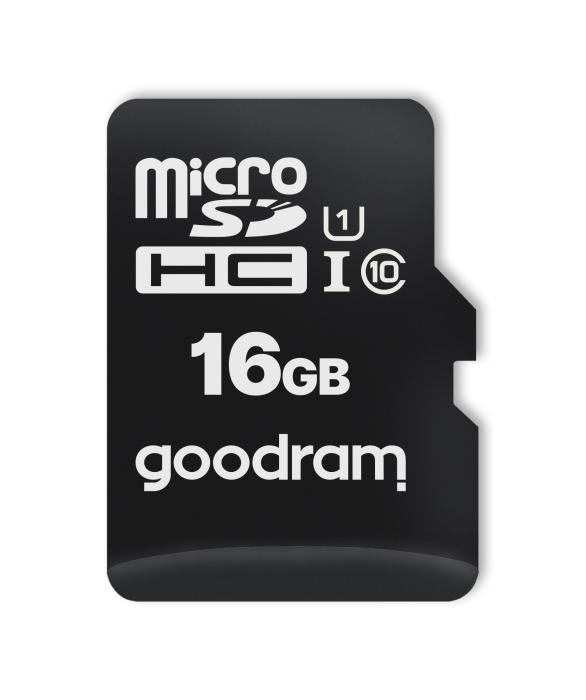 Secure Digital 16GB Goodram Micro SDHC Class 10 UHS-I (100/10MB/s) [M1A0-0160R12]