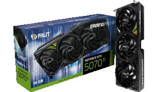 GeForce RTX5070Ti Palit 16GB GDDR7 GamingPro-S [NE7507T019T2-GB2031U] (1xHDMI 2.1b, 3xDP 2.1b) (256-bit, PCIe 5.0)
