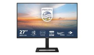 (27) Philips 27E1N1300AE/00 (IPS LED, 1920x1080, 300, 1ms, 100Hz) (HDMI, DP, USB-C, 2xUSB 3.0, Audio) głośniki (2x2W), czarny