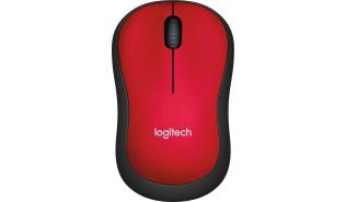 Logitech M185 Nano Wireless Mouse Red (optyczno-radiowa, 1, 3) [910-002237]