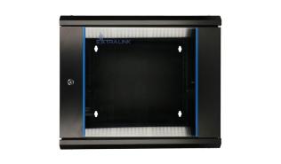 Extralink szafa rack wisząca 19 12U 600x600 AZH drzwi przeszklone (czarny) [EX.12905-12U]