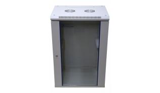 Extralink szafa rack wisząca 19 15U 600x600 drzwi przeszklone (szary) [EX.14350-15U]