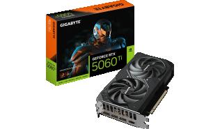 GeForce RTX5060Ti Gigabyte 16GB GDDR7 Windforce Max OC [GV-N506TWF2MAX OC-16GD] (1xHDMI 2.1b, 3xDP 2.1b) (128-bit, PCIe 5.0)