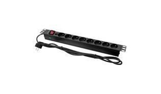 Listwa zasilająca QOLTEC do RACK 19 1U 16A PDU CB [53996] 8xSCHUKO 2m