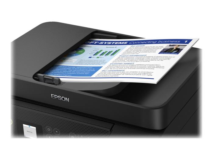Epson EcoTank L5290 czarny (drukarka, kopiarka, skaner, faks, ADF) (tusz 101) (USB 2.0, LAN, WiFi)