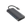 Multiport Natec Fowler 2 USB-C PD, 3xUSB 3.0, HDMI 4K, RJ45, USB-C, SD, MICRO SD [NMP-1773]