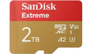 Secure Digital 2TB Sandisk Micro SDXC Extreme UHS-I U3 A2 V30 + adapter (240/140MB/s) [SDSQXAV-2T00-GN6MA]