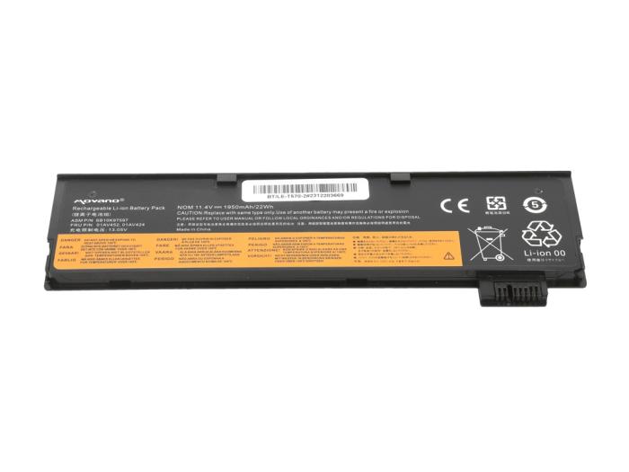 Movano bateria Lenovo ThinkPad T570 11.4V, 2140mAh (24Wh) 3 ogniwa Li-Ion Zhuoneng [BT/LE-T570-2]