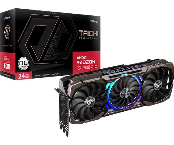 Radeon RX 7900XTX Asrock 24GB GDDR6 Taichi OC [RX7900XTX TC 24GO] (1xHDMI 2.1, 3xDP 2.1) (384-bit, PCI-E 4.0)