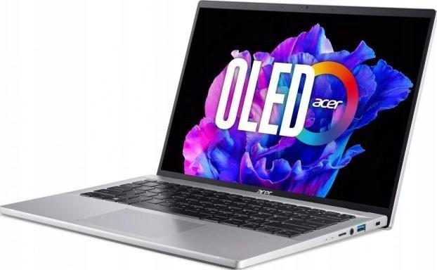 Acer Swift Go 14 SFG14-73 [NX.KSGEP.002] 16-Core Intel Ultra 7 155H/14 2880x1800 błyszcząca OLED/32GB LPDDR5x/1TB/Intel Arc/pk white/1.32kg/Win11Home (szary)