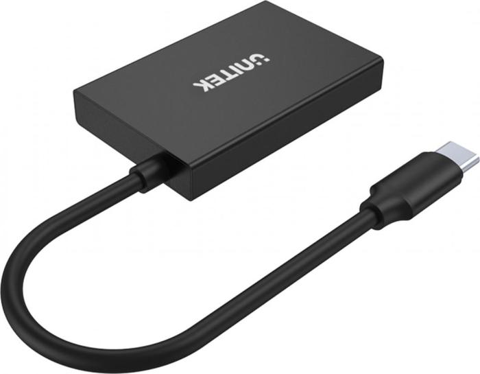 Unitek H1302A USB-C Hub (2xUSB-A 3.1 Gen2 10Gb, 2xUSB-C 10Gb) (12 cm)