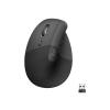 Logitech Lift Vertical Ergonomic Bluetooth for Business Wireless 4000dpi (optyczna, 1, 6) (grafitowy, wertylana) [910-006495]