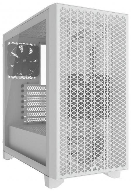 Corsair 3000D Tempered Glass Mid Tower White (szkło hartowane) (2x USB 3.0) (2x2.5, 2x3.5) [CC-9011252-WW]