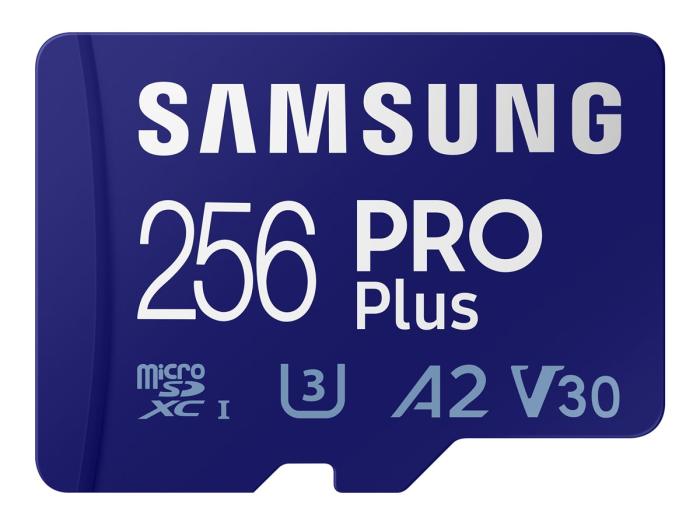Secure Digital 256GB Samsung Micro SDXC Pro Plus Class 10 UHS-I U3 A2 + adapter (160/120MB/s) [MB-MD256KA/EU]