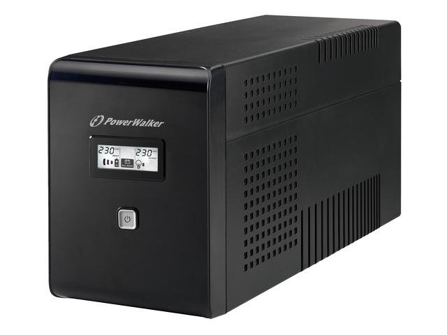 UPS POWERWALKER LINE-INTERACTIVE 2000VA 2X SCHUKO + 2XIEC OUT, RJ11/RJ45 IN/OUT, USB, LCD [VI 2000 LCD]