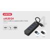 Unitek H1117B USB-C 3.1 Hub (4xUSB 3.1, 1xUSB-C PD10W) (15 cm)