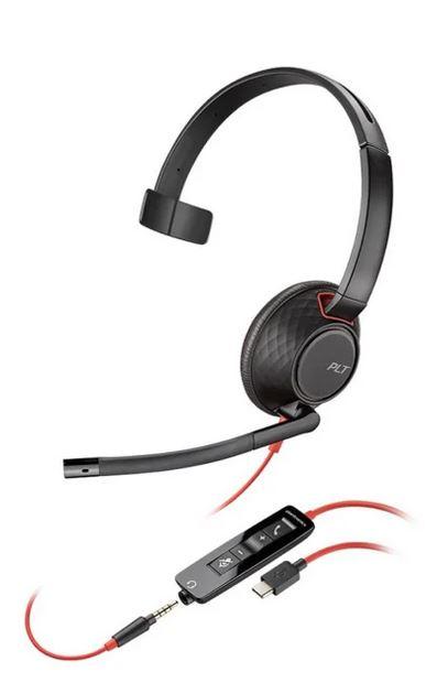 Poly Blackwire 5220 USB-C (czerwony kabel) [207586-201]