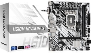 Asrock H610M-HDV/M.2+D5 (Intel H610) [S1700, 2xDDR5 do 5600MHz, (VGA, HDMI 2.1, DP 1.4) (1xM.2, 1xPCIe 4.0 x16, 1xPCIe 3.0 x1) micro ATX]