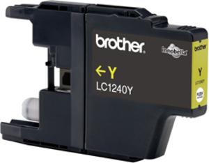 LC1240Y - yellow, oryginalny wkład z atramentem Brother, 8,5 ml, 600 stron (DCP-J525W, J725DW, J925DW, MFC-J6910, J430W, J825DW, J6910DW, J6510DW, J5910DW, J5910D, J625DW)