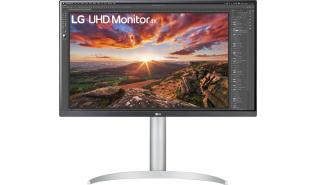 (27) LG 27UP85NP-W (IPS LED, 3840x2160, 400, 5ms, 60Hz) (2xHDMI 2.0, DP, USB 3.2, USB-C alt DP) głośniki, biały