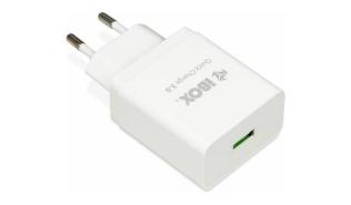 IBOX Uniwersalna ładowarka sieciowa 230V (Quick Charge) / USB-A (3.6-6.5V/3A, 6.5-9V/2A, 9-12V/1.5A) (18W) [ILUQC1W]