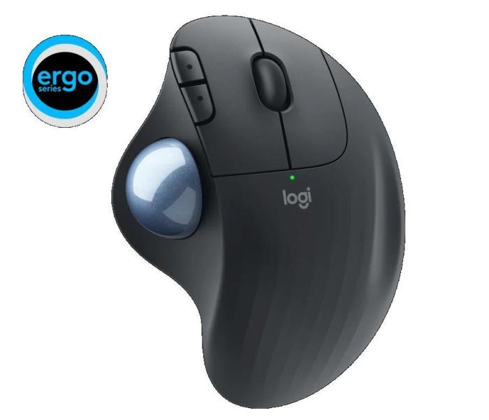 Logitech Ergo M575 Trackball Wireless/Bluetooth BT 2000dpi (optyczny, 1, 5) (grafitowy) [910-005872]