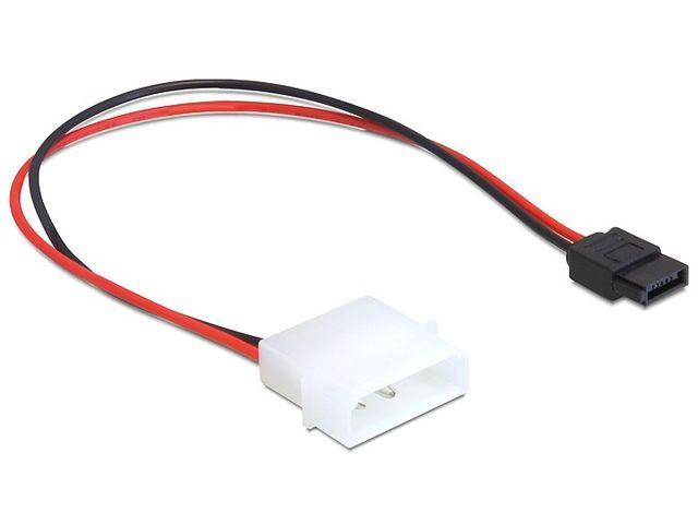 Delock adapter, kabel zasilający Molex / SATA 6-pin (24.5cm) przedłużacz [82913]