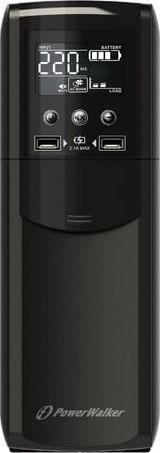 UPS POWERWALKER LINE-INTERACTIVE CSW 1000VA 8X IEC OUT, RJ11/RJ45 IN/OUT, USB, 2X USB ŁADOWARKA [VI 1000 CSW IEC]