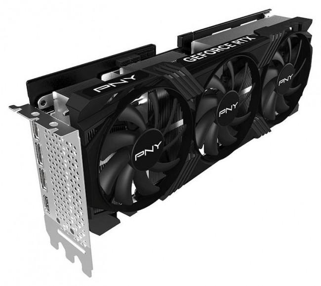 GeForce PCI-E RTX4070Ti Super PNY 16GB GDDR6X Verto OC Triple Fan [VCG4070TS16TFXPB1-O] (1xHDMI 2.1a, 3xDP 1.4a) (256-bit, PCI-E 4.0)