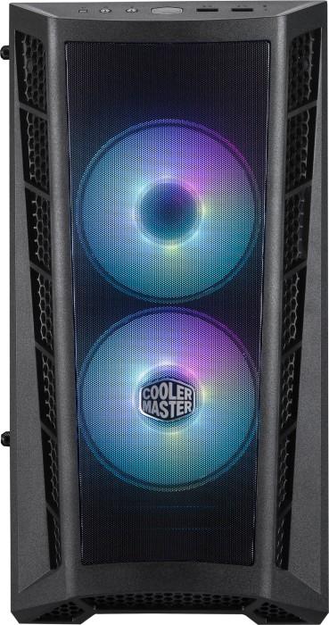 CoolerMaster MasterBOX MB311L ARGB (czarny) (szkło hartowane) (2xUSB 3.2 Gen1) (2x2.5, 2x3.5/2.5) [MCB-B311L-KGNN-S01]