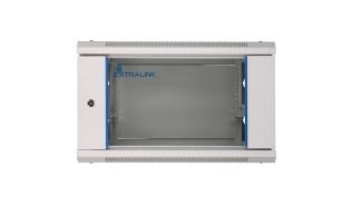 Extralink szafa rack wisząca 4U 450x600 drzwi przeszklone (szary) [EX.8536-4U]
