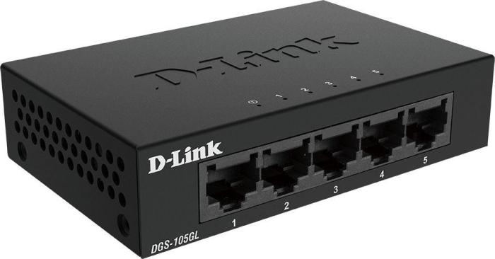 D-Link 5-port Gigabit Metal Housing Desktop Switch [DGS-105GL/E]
