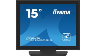 (15) Iiyama ProLite T1532MSC-B1S (TN , 1024x768, 350, 8ms, 60Hz) (VGA, HDMI, DP)Głośniki, czarny