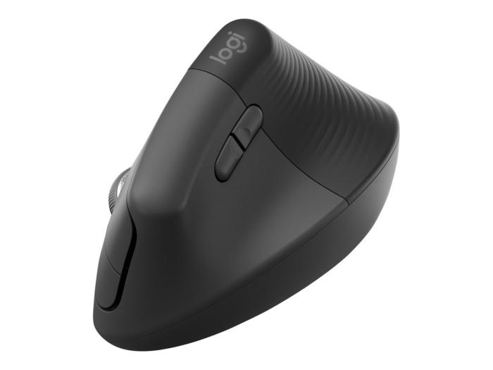 Logitech Lift Vertical Ergonomic Bluetooth for Business Wireless 4000dpi (optyczna, 1, 6) (grafitowy, wertylana) [910-006495]