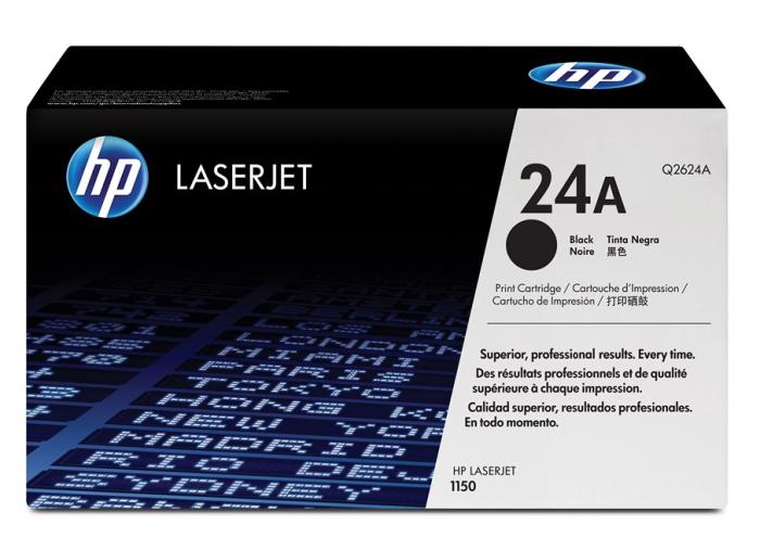 Q2624A (24A) - czarny, oryginalny toner drukujący HP, 2500 stron (HP laserjet 1150)