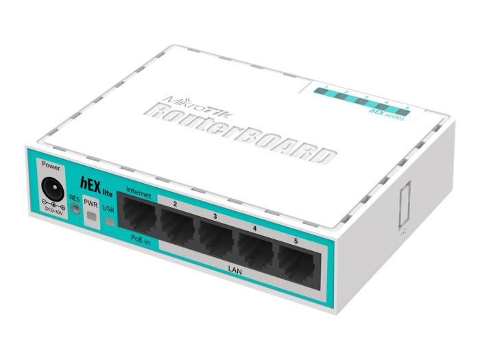 Mikrotik hEX lite Router 5x RJ45 100Mb/s [RB750R2]