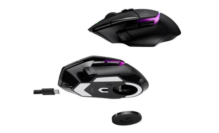 Logitech G502 X Plus Czarna 25600dpi 40G RGB (optyczno-radiowa, 1, 13, wbudowany akumulator) [910-006162]