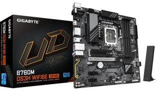 Gigabyte B760M DS3H WIFI6E GEN5 (Intel B760) [S1700, 4xDDR5 do 7600MHz, (HDMI 2.1, 2xDP 1.2) (2xM.2, 1xPCIe 5.0 x16, 2xPCIe 3.0 x1, WiFi 6E, BT 5.3, micro ATX]