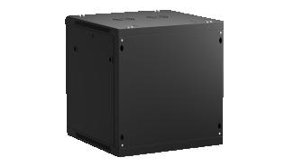 NETRACK szafa rack wisząca 19 12U 600x600 drzwi szklane, otwierane boki (czarny) [019-120-66-022]
