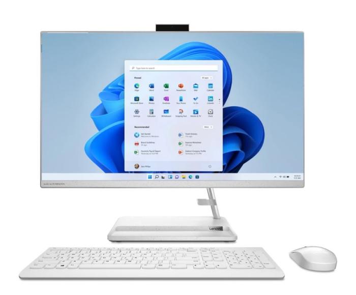 Komputer All-in-One LENOVO IdeaCentre 3-27IAP [F0GJ0082PB] 12-Core i7-1260P/27 1920x1080 matowa IPS/16GB DDR4/512GB SSD/Iris Xe/Win11Home (biały)