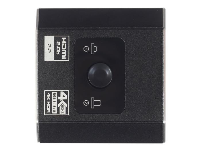 Przełącznik Gembird HDMI 2 porty HDMI 2.0b 4K 60Hz [DSW-HDMI-21]