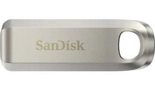 SanDisk Ultra Luxe 128GB USB-C 3.2 (400MB/s) (srebrny) [SDCZ75-128G-G46]
