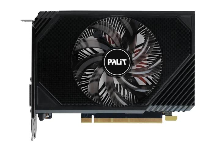 GeForce PCI-E RTX3050 Palit 6GB GDDR6 StormX OC BOX [NE63050S18JE-1070F] (HDMI 2.1, DP 1.4a, DVI) (96-bit, PCI-E 4.0)