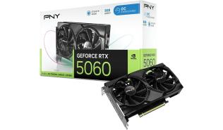 GeForce RTX5060 PNY 8GB GDDR7 Overlocked Dual Fan [VCG50608DFXPB1-O] (1xHDMI 2.1b, 3xDP 2.1b) (128-bit, PCIe 5.0)