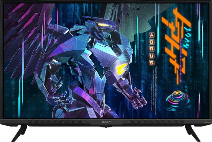 43’’ Gigabyte Aorus FV43U (VA 4K, 3840x2160, 750/1000, 1ms, 150% sRGB, 144Hz) (2xHDMI 2.1, DP 1.4, USB-C/DP, 2xUSB 3.0) głośniki, czarny