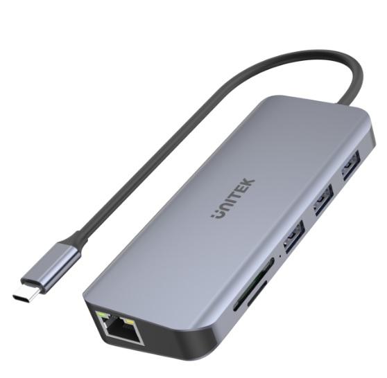 Unitek D1026B USB-C (3xUSB 3.1, PD, HDMI, SD, VGA, RJ45)