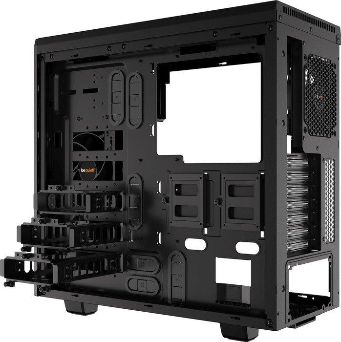 be quiet! Pure Base 600 Window Black ATX Midi (szkło hartowane) (2xUSB 3.2 Gen1) (2x2.5, 6x2.5 (konwertowalne z 3 zatok 3.5), 3x3.5, 2x5.25) [BGW21]